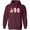 Cute Gnome, Set Of 3 Gnome, Love Gnome, My Love, Valentine's Day, Trendy Valentine Pullover Hoodie