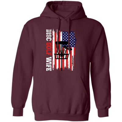 Disc Golf Wife, American Disc Golf, Disc Golf Game Pullover Hoodie