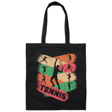 Tennis Vintage Lover, Best Of Sport, Love Tennis Ball Retro Gift Canvas Tote Bag