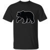 Bear Silhouette, Friendly Bear, Animal Silhouette Unisex T-Shirt