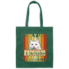 Cat Lover, Sarcasm Funny For Women Gift Periodic Table Gift Canvas Tote Bag