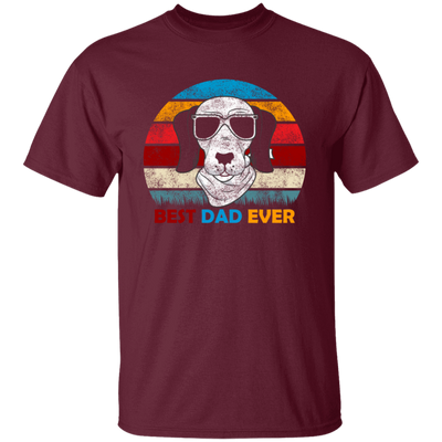 Funny Dog Gift, Retro Sunrise, Retro Tone, Dog Dad Lover Gift Unisex T-Shirt