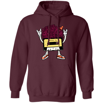 Funny Music, Cassette With Cool Hair And Comb, Lovely Cassette, Best Gift Pullover Hoodie