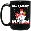 All I Want For Christmas Is My Grandma, Miss My Grandma, Merry Christmas, Trendy Christmas Black Mug