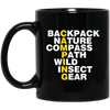 Camping Lover, Nature Camping, Backpacking Wilderness, Love To Camp Black Mug