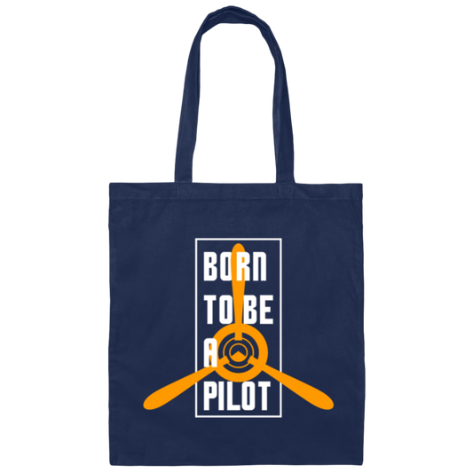 Born To Be A Pilot, Love Pilot Gift, Best Plane Lover, Love Fly Canvas Tote Bag
