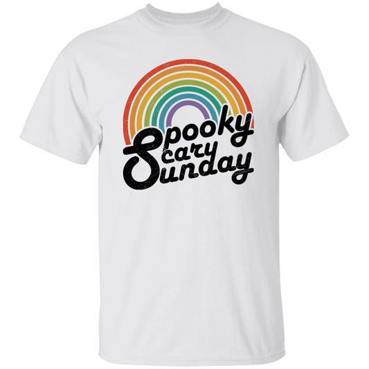 Spooky, Scary, Sunday, Rainbow Spooky, Retro Scary Unisex T-Shirt