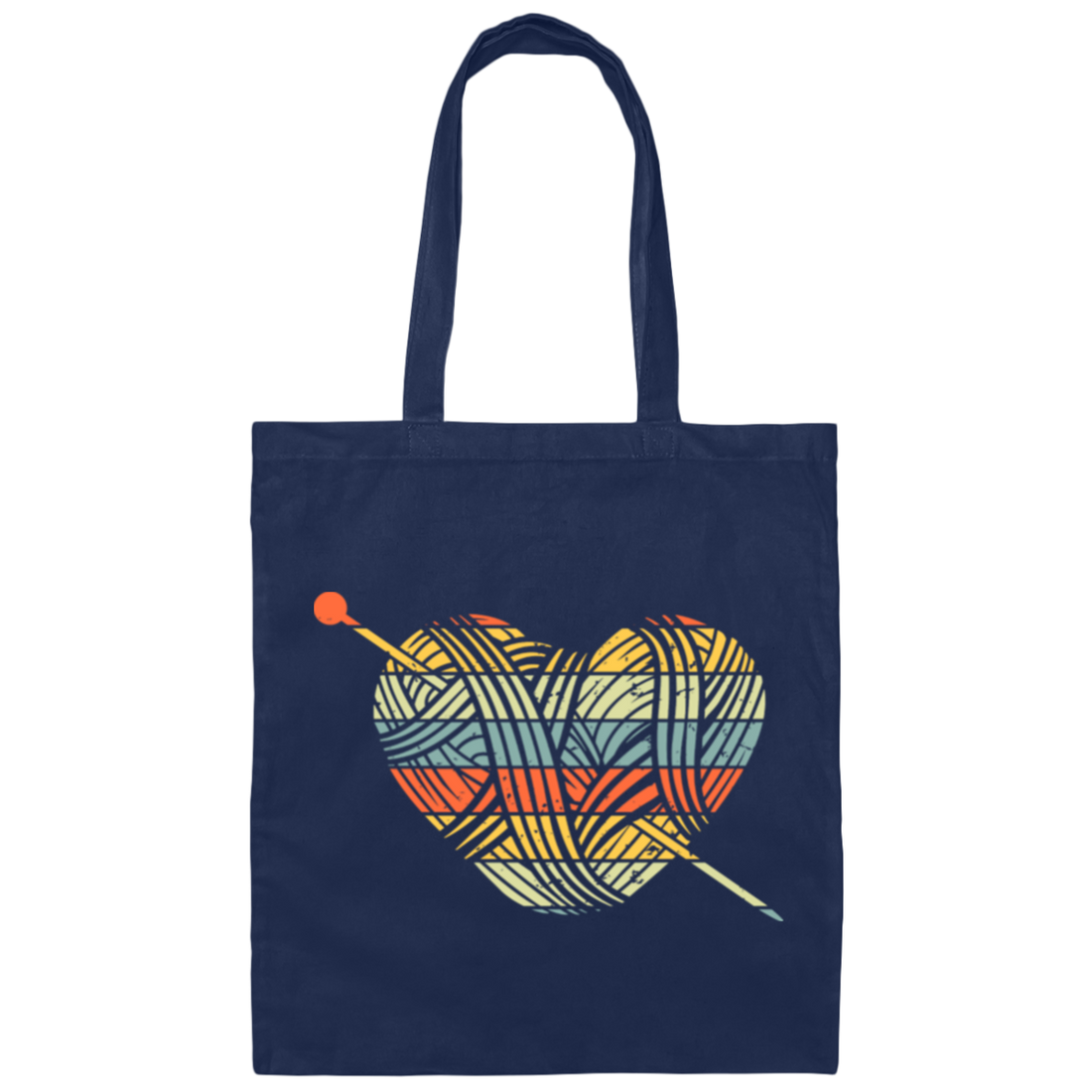 Knit A Heart, Knitting Crochet For My Love, Knitter Lover, Best Knit Ever Canvas Tote Bag