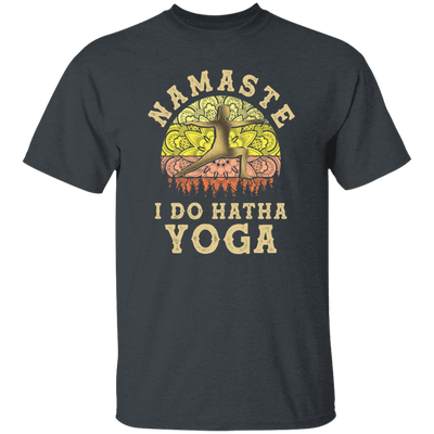 Namaste Lover, I Do Hatha Yoga, Doing Hatha, Love Yoga Retro Style Unisex T-Shirt