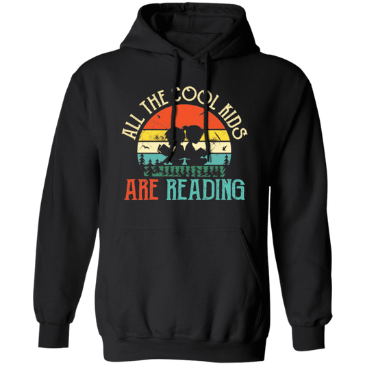 Best Bookworm, All The Cool Kids Are Reading Books, Love Books Retro Pullover Hoodie