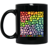 Celebrate Minds Of All Kinds, Colorfull Flower Black Mug