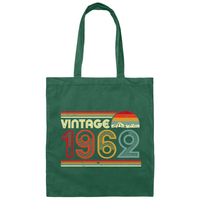 1962 Bithday Gift, Vintage 1962 Bithday Canvas Tote Bag