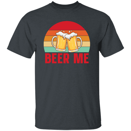 Beer Me, Retro Beer, Cheer Up, Retro Drinking Unisex T-Shirt