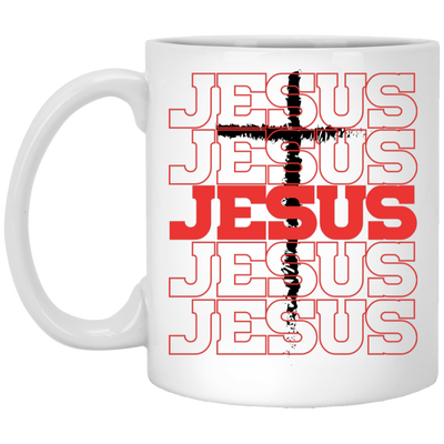 Jesus, Christian, The Cross, Cross Of Christ White Mug