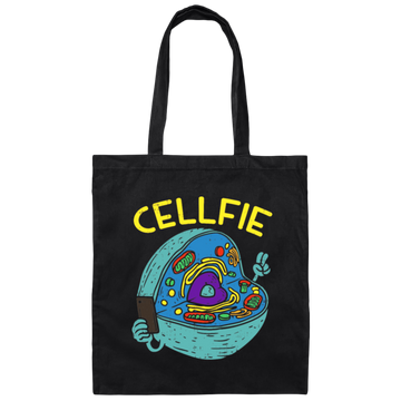 Cellfie Love Gift, Biology Teacher, Body Cell, Love Cells, Best Cells Canvas Tote Bag