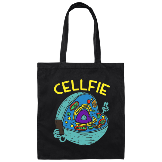 Cellfie Love Gift, Biology Teacher, Body Cell, Love Cells, Best Cells Canvas Tote Bag