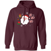 Cute Santa Claus, Ho Ho Ho Santa, Love Funny Santa, Merry Christmas, Trendy Christmas Pullover Hoodie