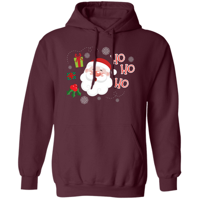 Cute Santa Claus, Ho Ho Ho Santa, Love Funny Santa, Merry Christmas, Trendy Christmas Pullover Hoodie