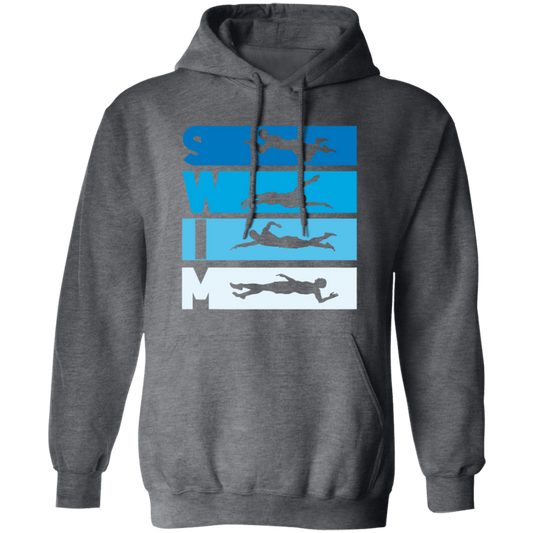 Funny Swimming Swim Team Quote Reads Swim You Will See A Coach Swim Style Pullover Hoodie