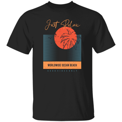 Just Relax, Worldwide Ocean Beach, Goodvibes Only, Summer Unisex T-Shirt