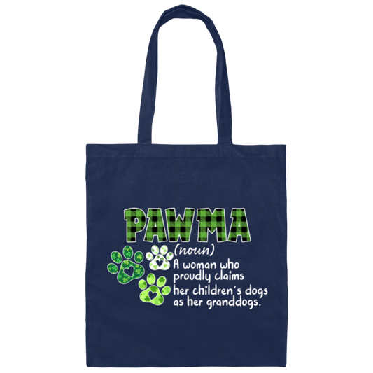 Love Pawma Gift, Patricks Day Gift, Love Pawma Who Is A Woman Canvas Tote Bag