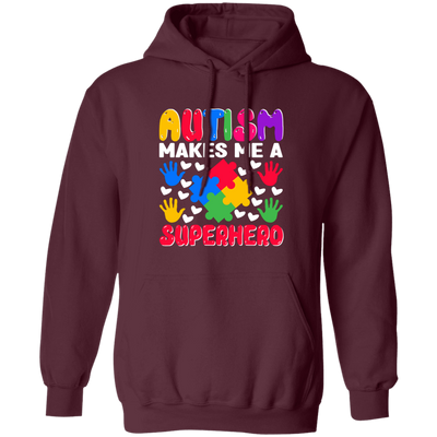 Autism Makes Me A Superhero, Nursery Design, Puzzle Pullover Hoodie