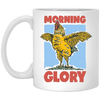 Morning Glory, Glory Chicken, Funny Chicken White Mug