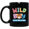 Wild Boy In My Pre-K Era, Pre-K Baby, Retro Wild Boy Black Mug