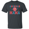 Mama American, Groovy Mama, Retro Mama, Smile Icon Unisex T-Shirt