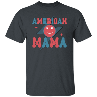 Mama American, Groovy Mama, Retro Mama, Smile Icon Unisex T-Shirt