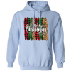 Plaid Pattern, Retro Christmas, Leopard Christmas, Merry Christmas, Trendy Christmas Pullover Hoodie