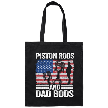 American Piston Rods Love Gift, Piston Rods And Dad Bods, Love Piston Love Dad Canvas Tote Bag