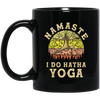 Namaste Lover, I Do Hatha Yoga, Doing Hatha, Love Yoga Retro Style Black Mug