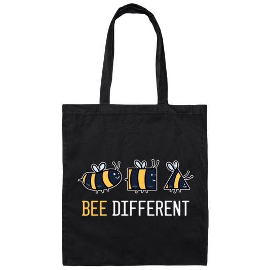 Funny Bee Different, Beekeeper Wasp Bee Beehive Awareness Canvas Tote Bag