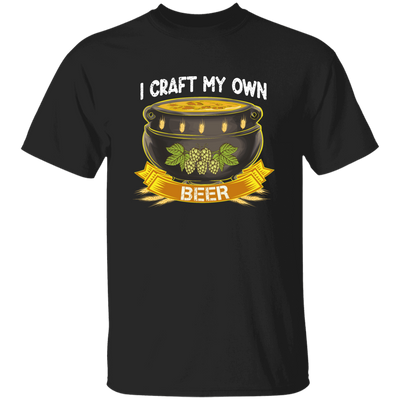 Beer Lover Gift, I Craft My Own Beer In Magical Cauldron Unisex T-Shirt