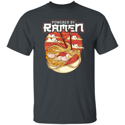 Cute Japanese Noodle Gift, Funny Anime Gift, Kawaii Powered By Ramen Unisex T-Shirt