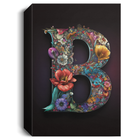 B Letter, Gift For Who Named B Letter, Classic B Gift Canvas