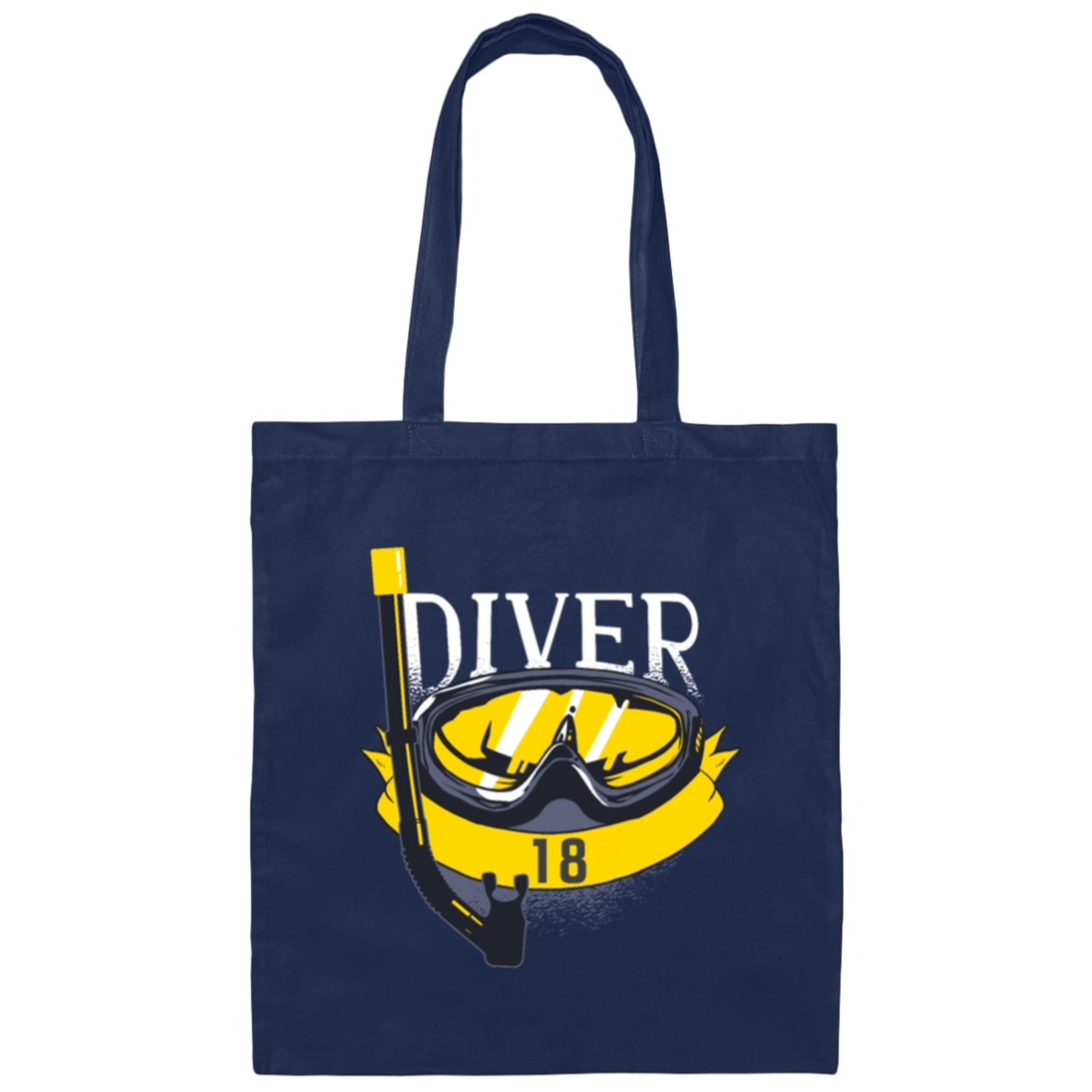 Cool Diver 18th Birthday Scuba Diving 18 Years Gift Canvas Tote Bag