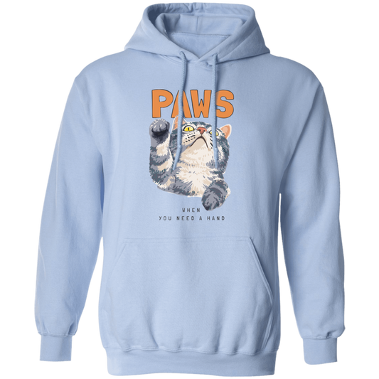 Cat Paws, When You Need A Hands, Cute Stupid Cat Pullover Hoodie