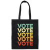 Retro Election Vote Retro Vintage Election Voter Canvas Tote Bag