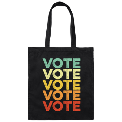 Retro Election Vote Retro Vintage Election Voter Canvas Tote Bag