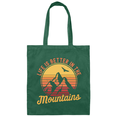 Loves Hiking, Mountain Climbing And Mountain Sports Canvas Tote Bag