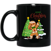 Funny Gingerbread, Dabbing Gingerbread, Funny Christmas, Merry Christmas, Trendy Christmas Black Mug