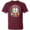 Promoted To Daddy, Retro Dad And Son, Father's Day Gifts Unisex T-Shirt