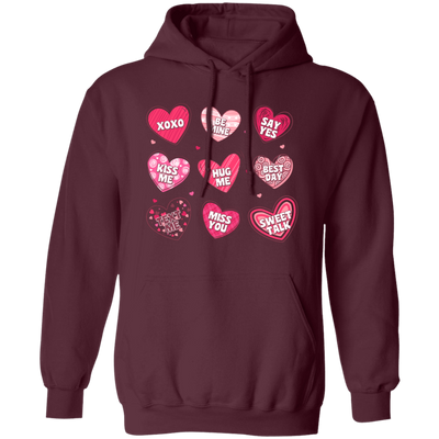 Be Mine, Kiss Me, Best Dad, Miss You, Sweet Talk, Say Yes Pullover Hoodie