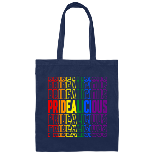 Pridealicious, LGBT Pride, Rainbow Flag, Pride's Day Gifts Canvas Tote Bag