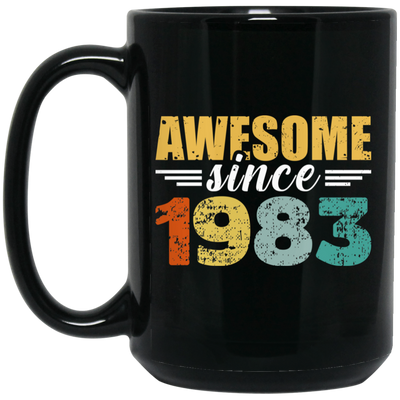 Awesome Since 1983, Vintage 1973, Love Gift 1973, Limited Edition 1973 Black Mug