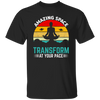 Amazing Space Transform At Your Pace, Retro Yoga Unisex T-Shirt