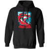 Fight Shark Vs Zombie, Zombie Fight Shark, Horror Gift, Scare Zombie Pullover Hoodie