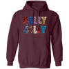 Holly Jolly, Sequin Holly Jolly, Blink Glitter Christmas, Merry Christmas, Trendy Christmas Pullover Hoodie